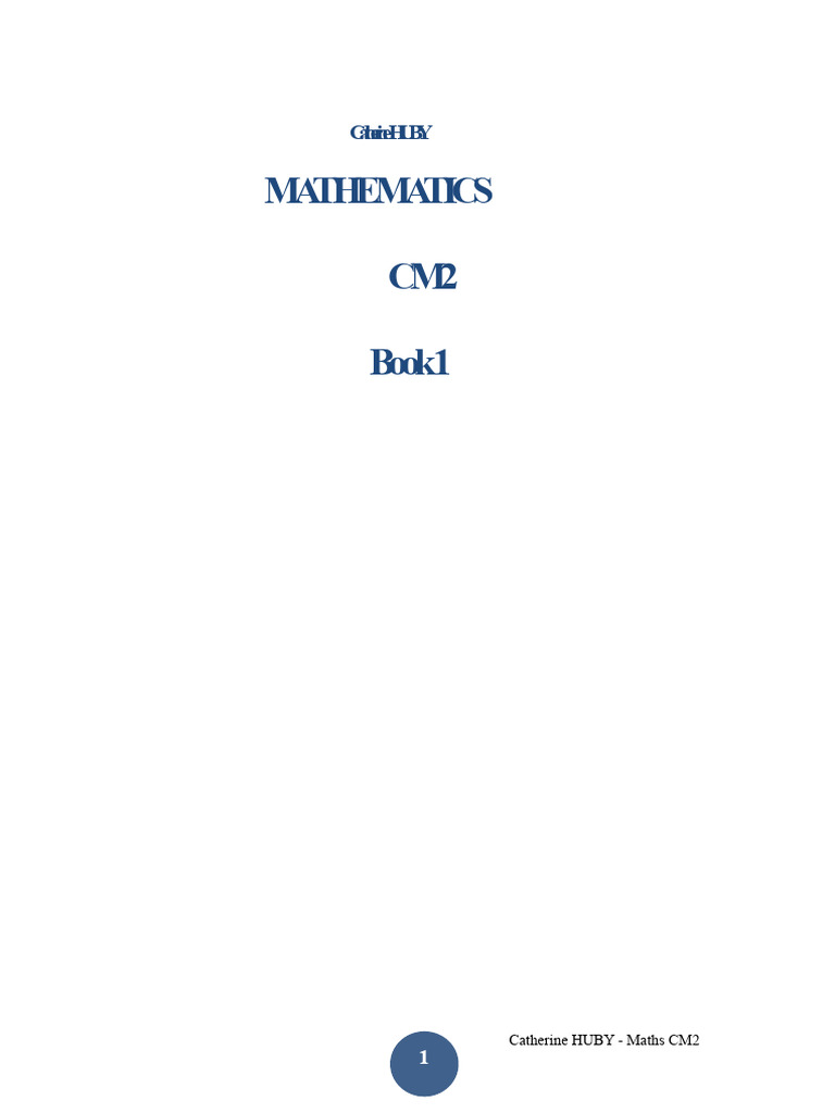 Mathematics-CM2-1.pdf | PDF | Numbers | Decimal