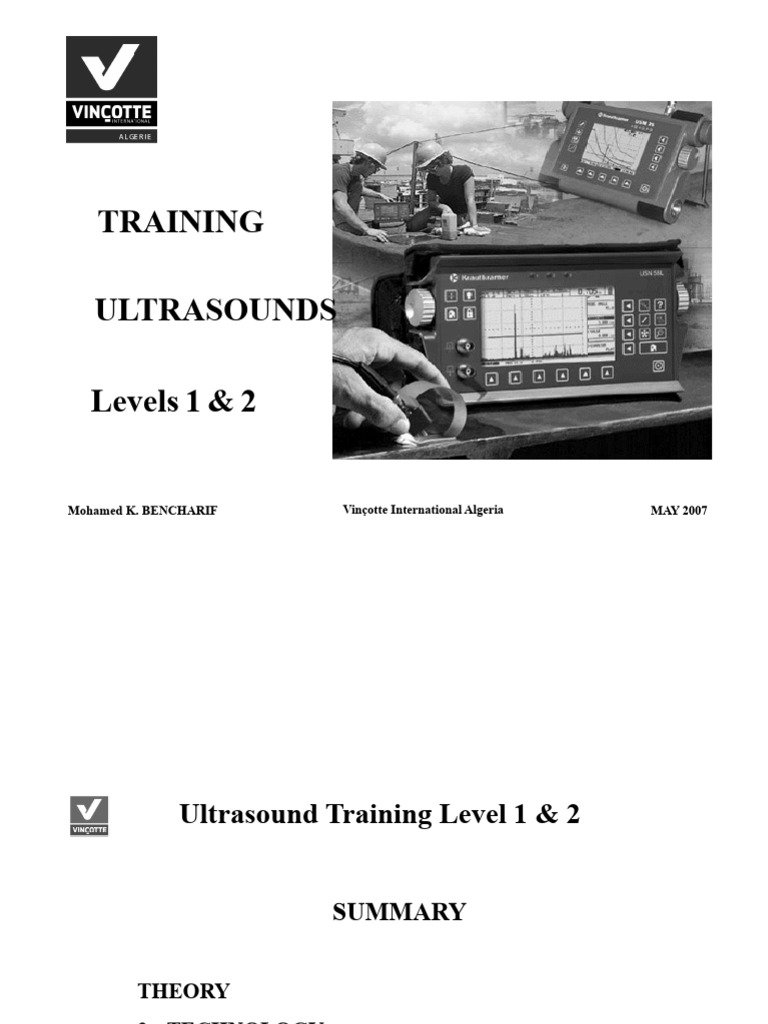 ULTRASOUND Training Level 1 & 2 VIA PDF | PDF | Decibel | Waves