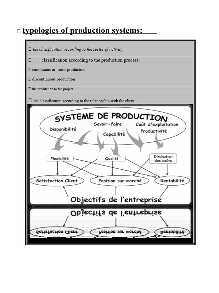 Production System Classifications Explained | PDF | Economies | Business
