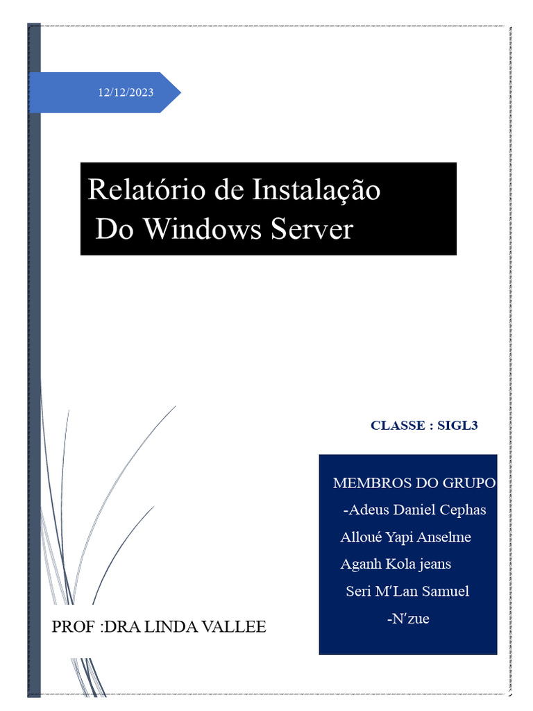 Instalação do Windows Server 2019 | PDF | Diretório ativo | Servidor ...