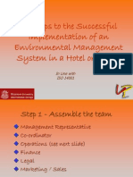 15 Steps To The Successful Implementation of An Environmental Management System in A Hotel or Resort