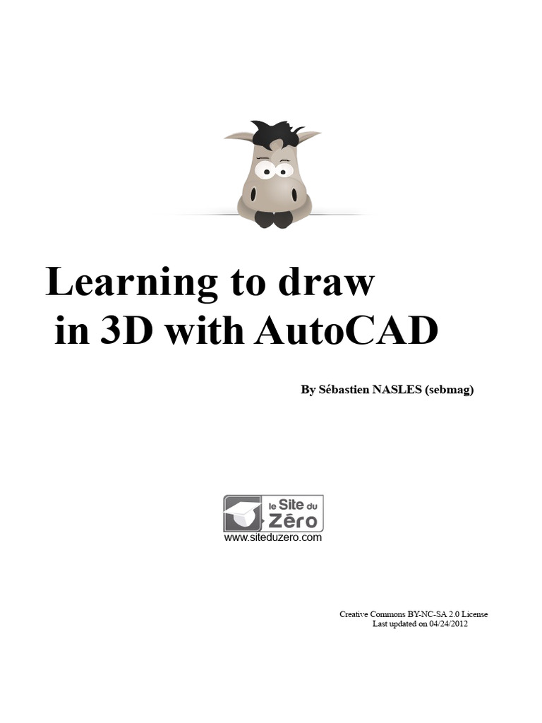 Learn To Draw in 3D With AutoCAD | PDF | Auto Cad | 3 D Computer Graphics