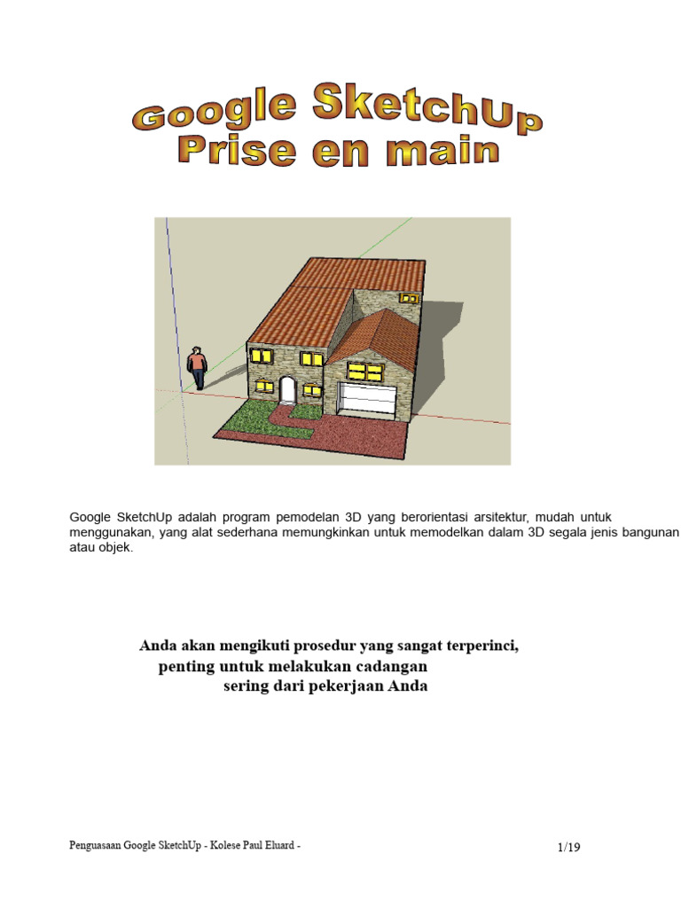 Panduan Lengkap Google SketchUp 3D | PDF