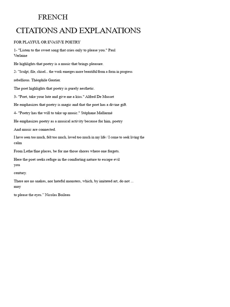 Citations and Explanations | PDF | Poetry | Novels