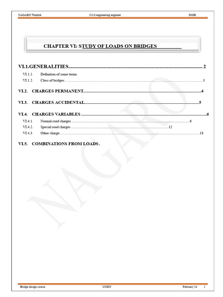 6 - Study of Loads on Bridges | PDF | Bridge | Reinforced Concrete