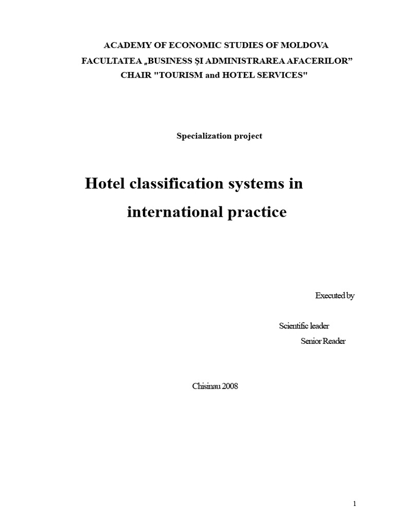 Hotel Classification Systems Explained | PDF | Hotel | Tourism