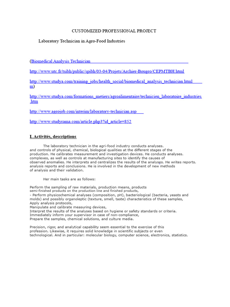 PERSONALIZED PROFESSIONAL PROJECT | PDF