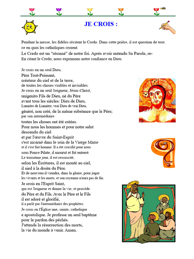 Comprendre le Credo Catholique | PDF | Jésus | Saint-Esprit