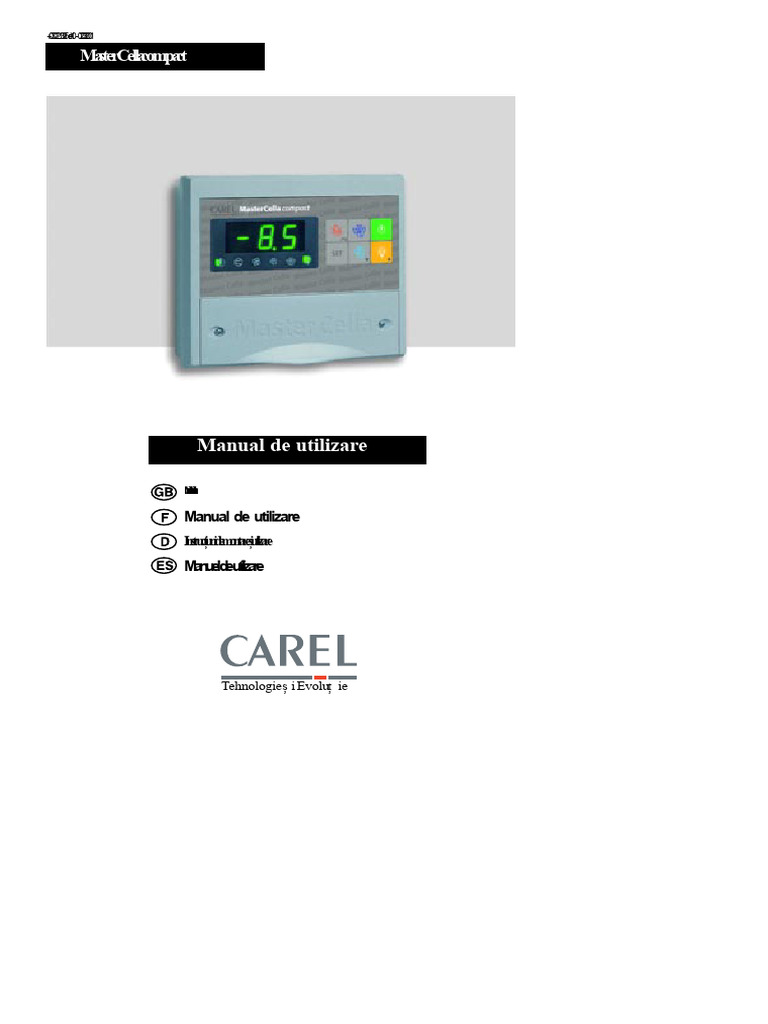 Carel Mastercella Compact-Manual de Utilizare PDF | PDF