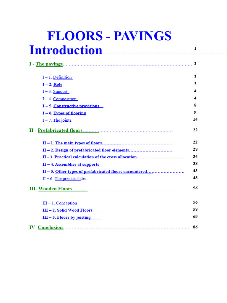 Comprehensive Guide to Flooring Types | PDF | Concrete | Road Surface