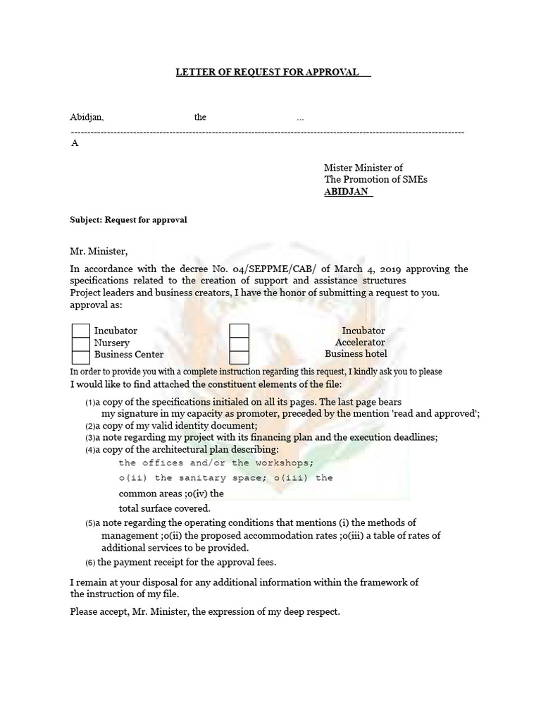 Request For Approval | PDF