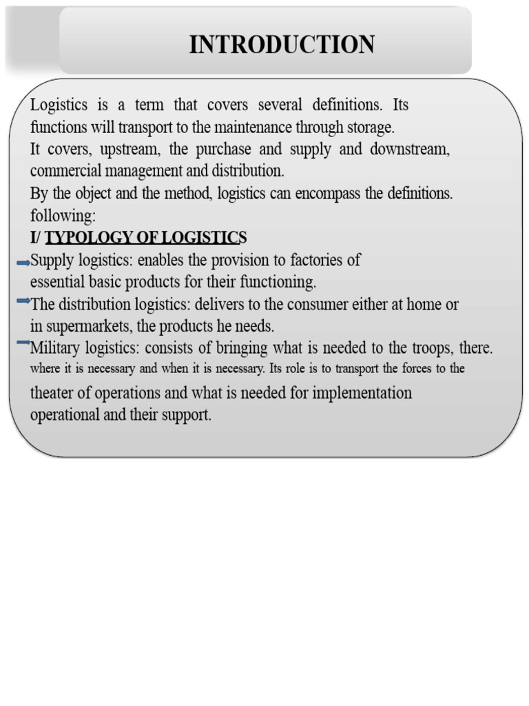 Understanding Logistics and Supply Chain | PDF | Logistics | Transport