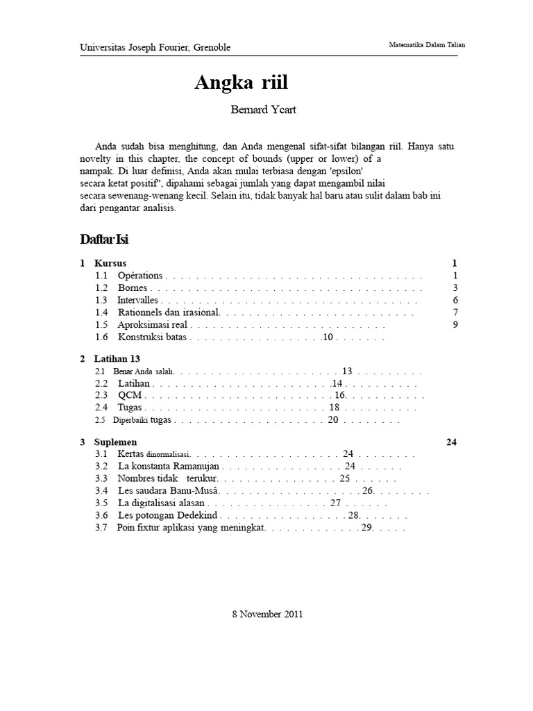 Konsep Bilangan Riil dan Batas | PDF