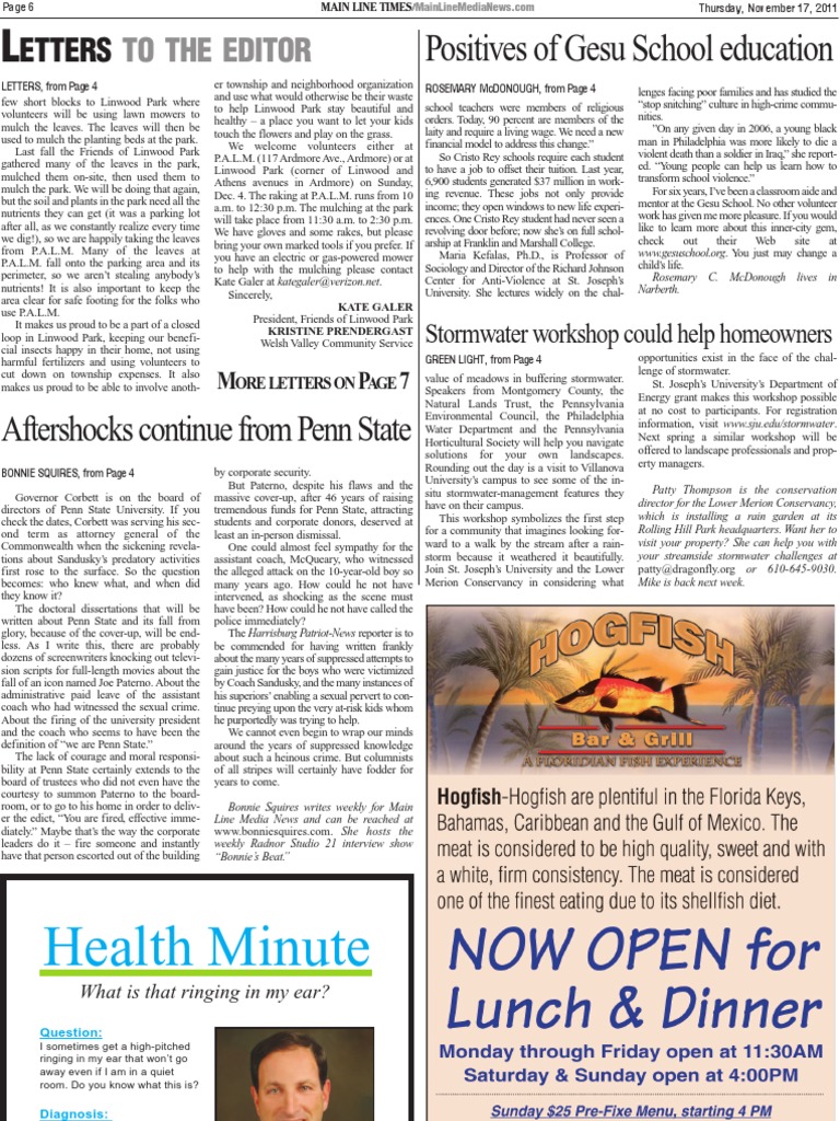 Cramer Health Minute PDF Tinnitus Pennsylvania State University