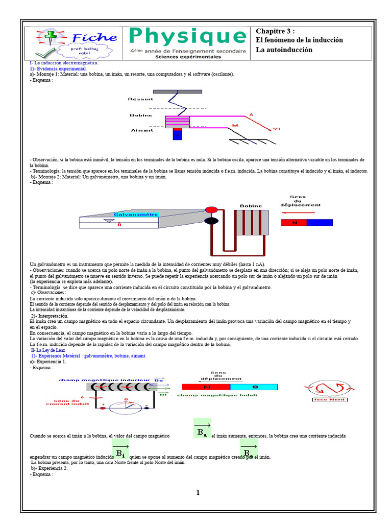 Capítulo 3 Física Inducción Autoinducción | PDF | Inductor | Inducción ...