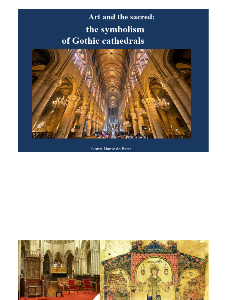 Symbolism of Gothic Cathedrals | PDF | Gothic Architecture | Church ...