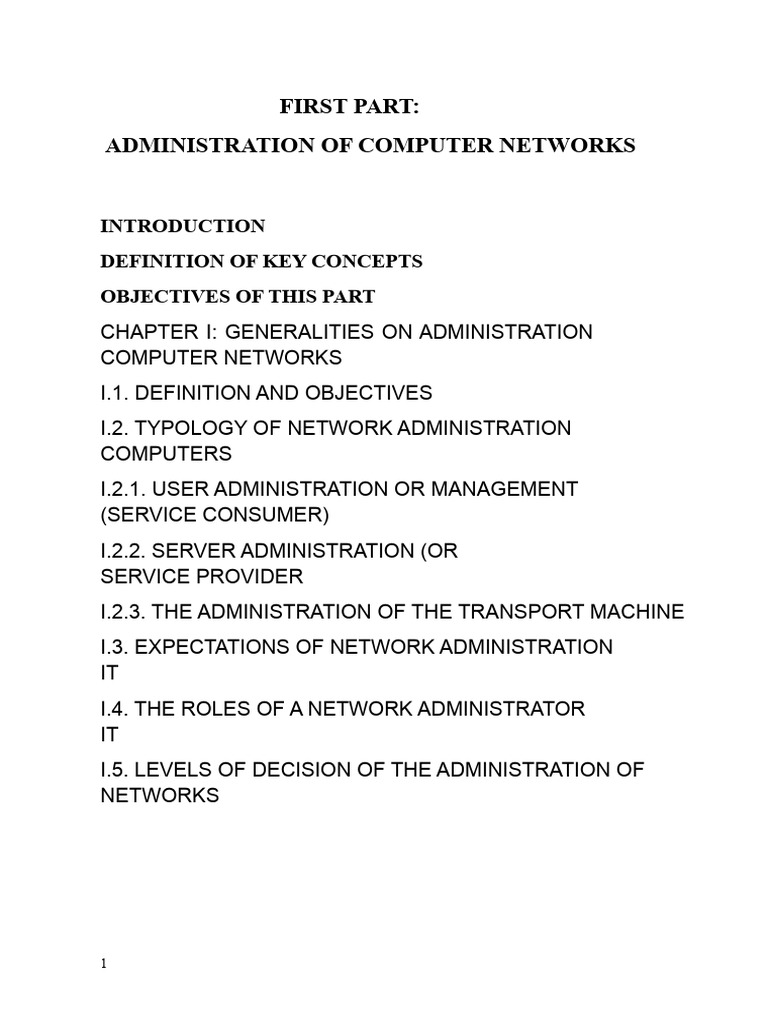 Computer Network Administration Guide | PDF | Computer Network ...