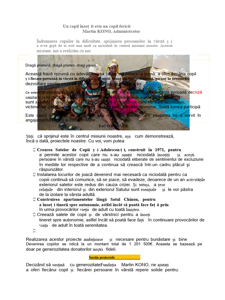 Un Copil Fericit Este Un Copil În Siguranță. | PDF