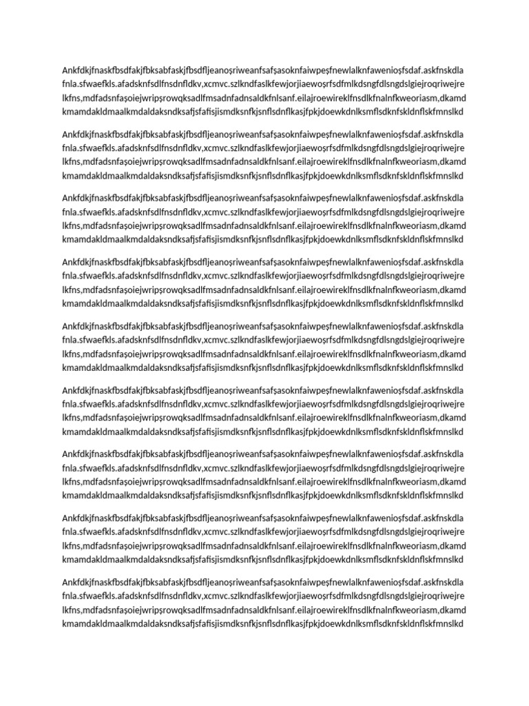 Unclear Content with Random Text | PDF