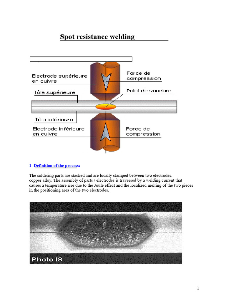 Spot Resistance Welding Overview | PDF | Welding | Construction