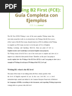 Ejemplos de Writing B2 para FCE | PDF