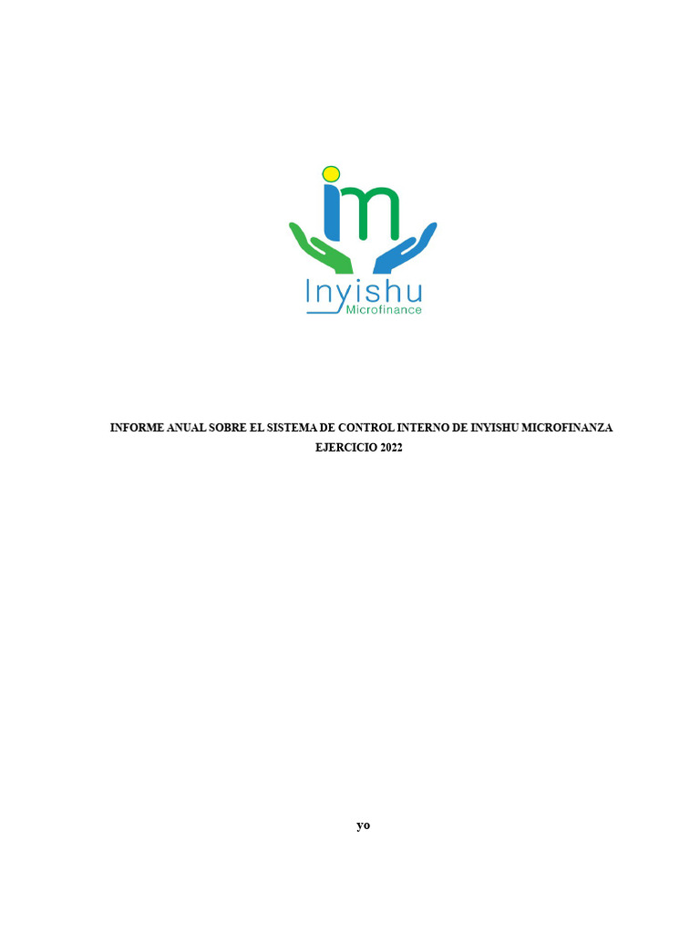 Informe Anual Control Interno INYISHU 2022 | PDF | Auditoría | Burundi