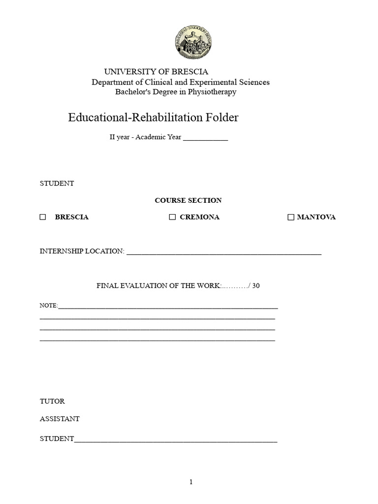 REHABILITATION FILE 2nd YEAR | PDF | Physical Therapy | Nervous System