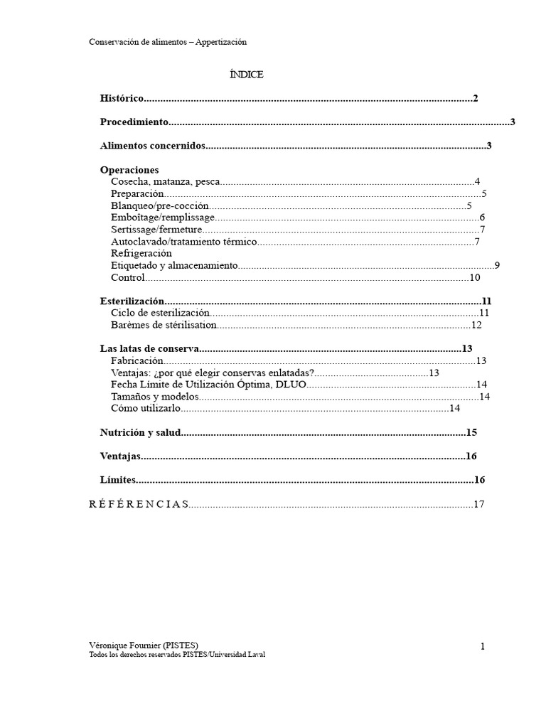 Appertización: Proceso de Conservación de Alimentos | PDF | Alimentos ...
