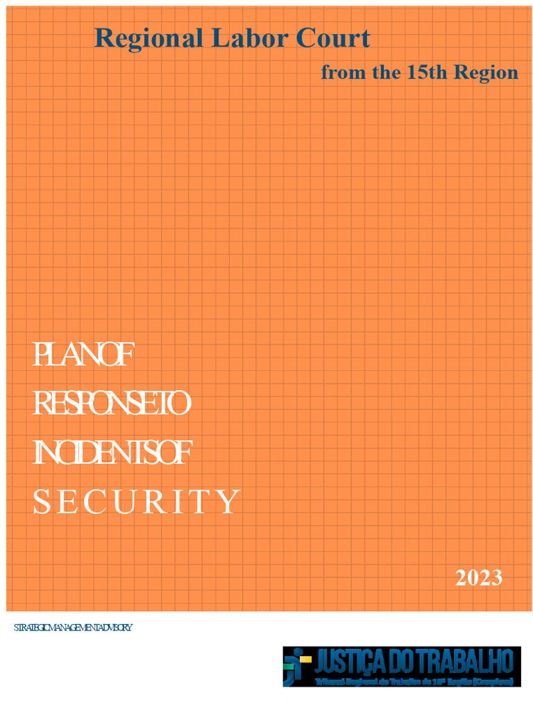 TRT 15 Security Incident Response Plan | PDF | Security | Computer Security