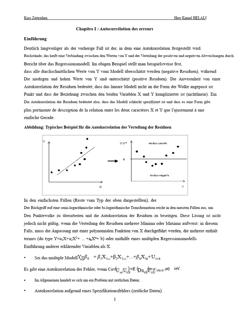 Autocorrélation des erreurs en régression | PDF | Statistique ...