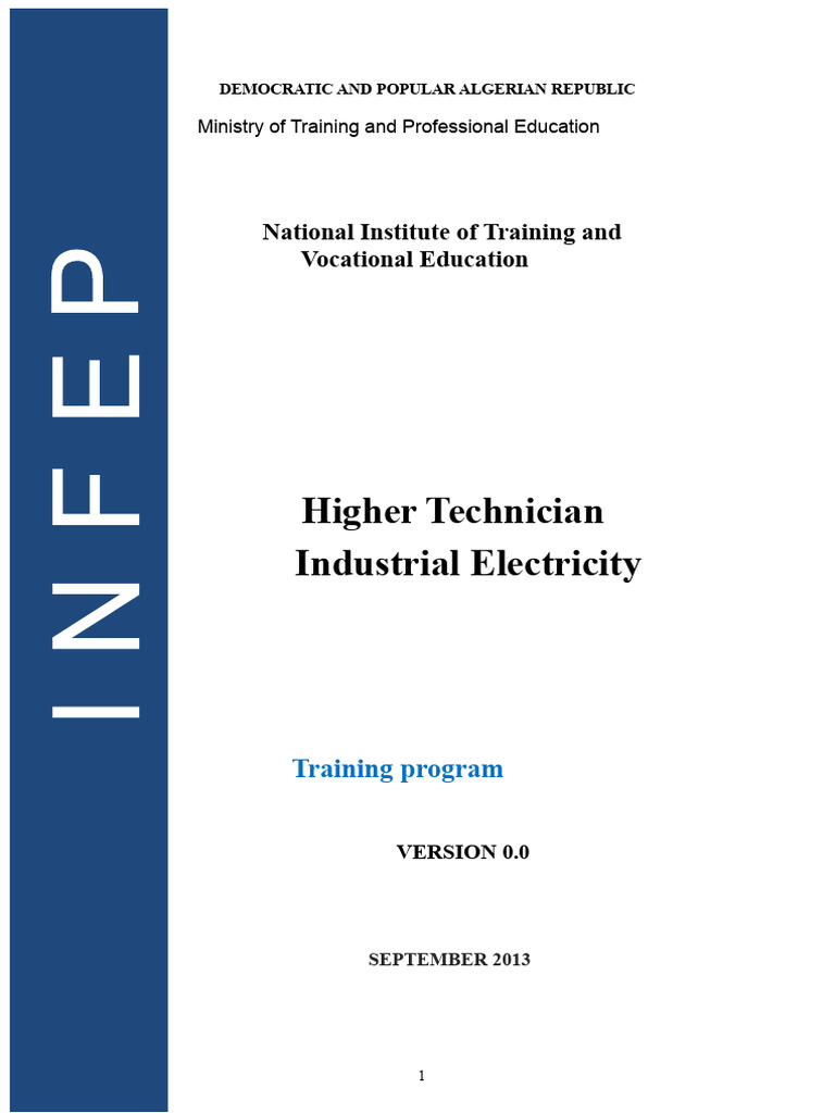 Industrial Electricity Study Program | PDF | Capacitor | Inductor