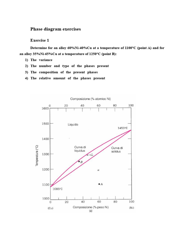 Phase Diagram Analysis Exercises | PDF | Phases Of Matter | Thermodynamics