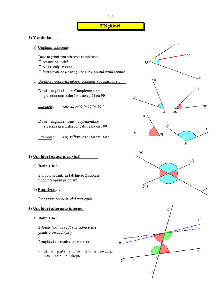 Unghiuri PDF | PDF