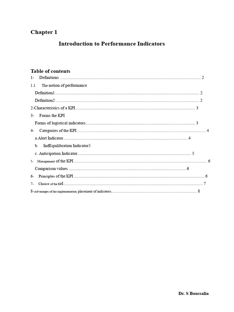 Understanding Key Performance Indicators | PDF | Performance Indicator ...