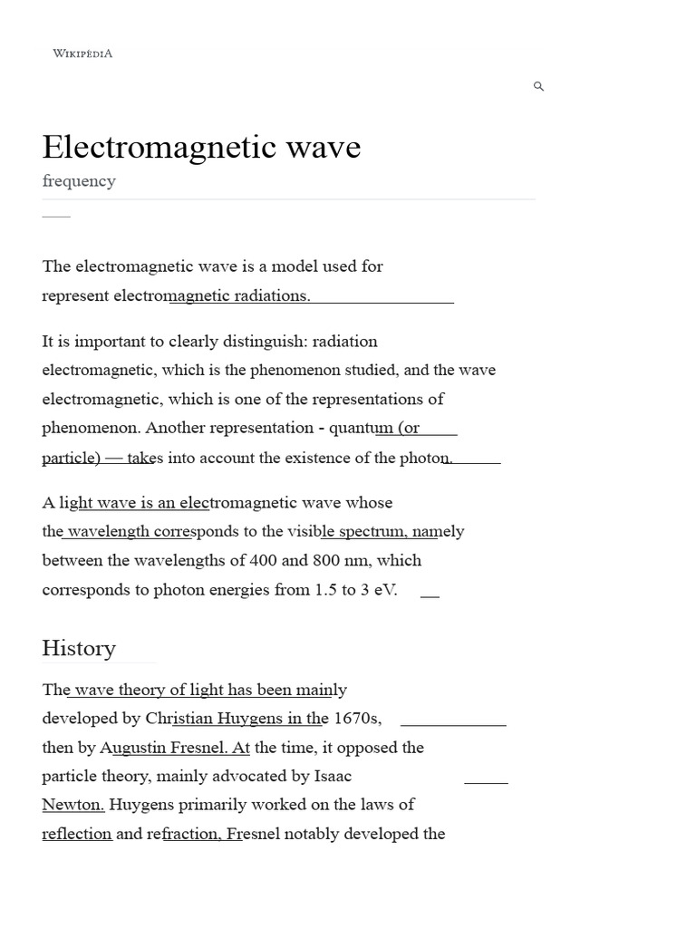 Understanding Electromagnetic Waves | PDF | Electromagnetic Radiation ...