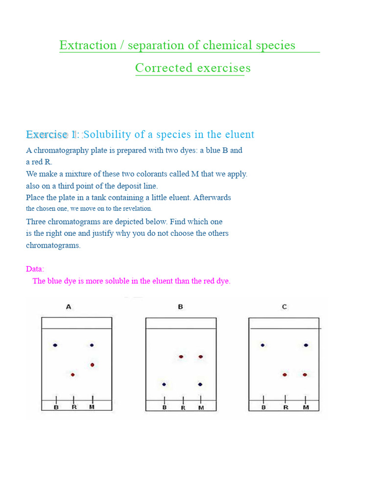 1 - Series With Corr - Extraction | PDF | Chromatography | Solubility