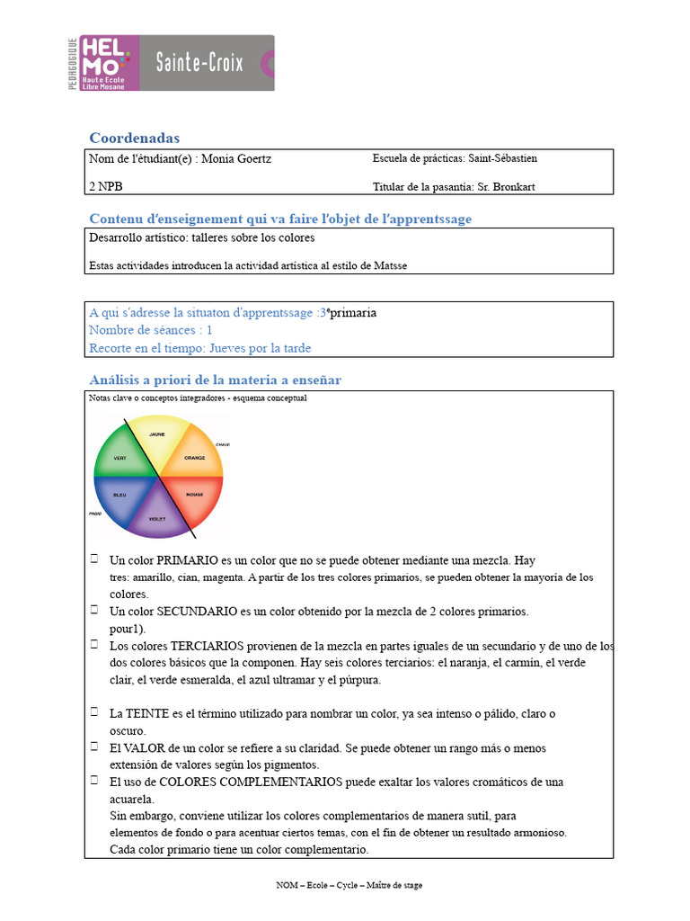 Actividad los colores primarios y secundarios | PDF | Color | Rojo