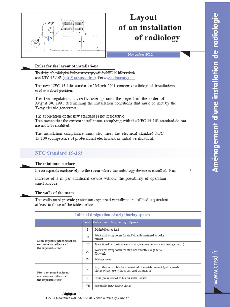 Radiology Installation Layout Standards | PDF | Wall