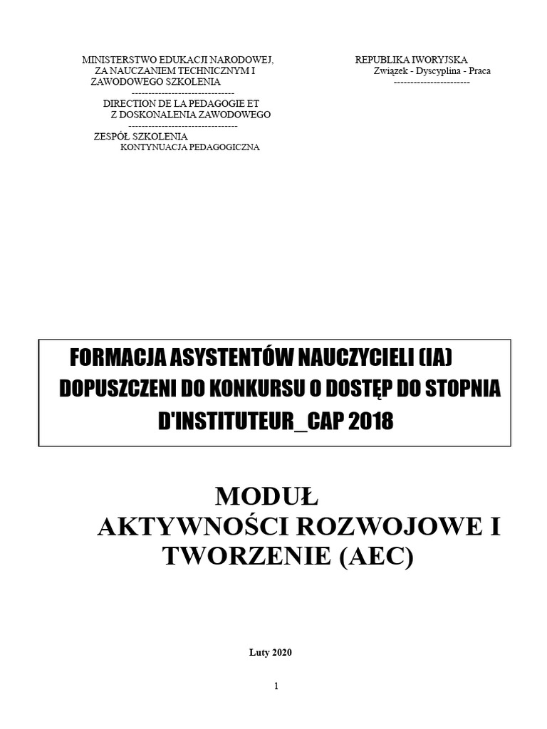 Moduł AEC | PDF