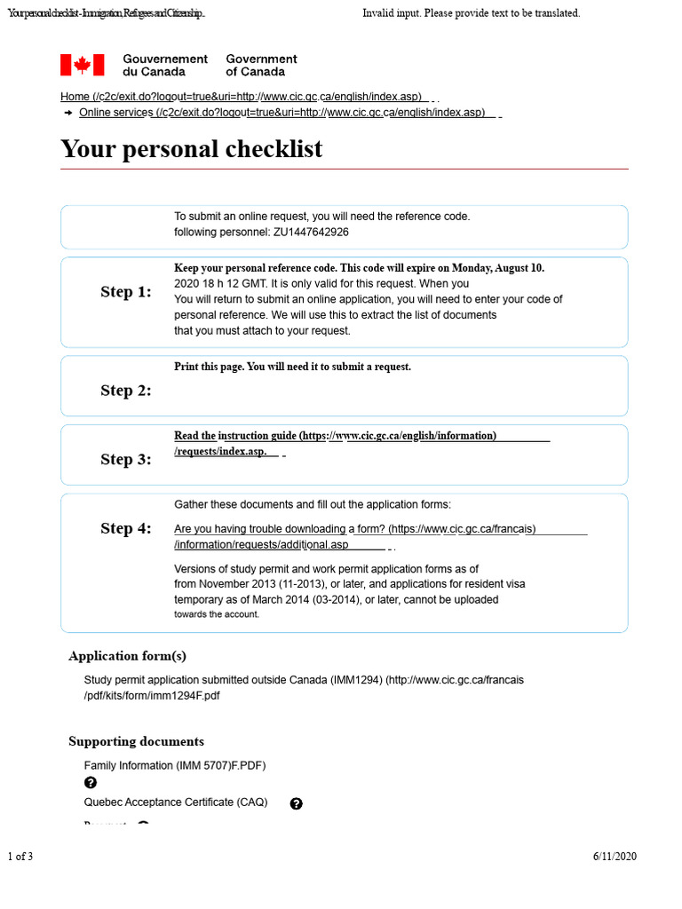 Personal Checklist for Visa Applications | PDF | Travel Visa | Passport