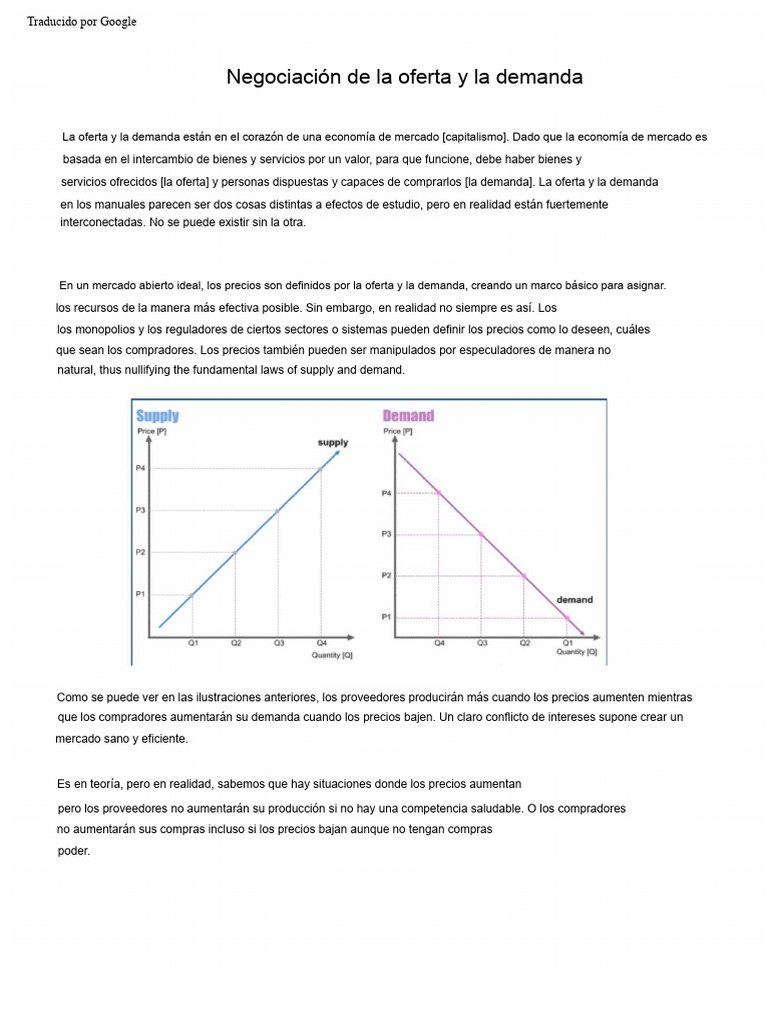 Comercio de Oferta y Demanda | PDF | Oferta (economía) | Mercado (economía)