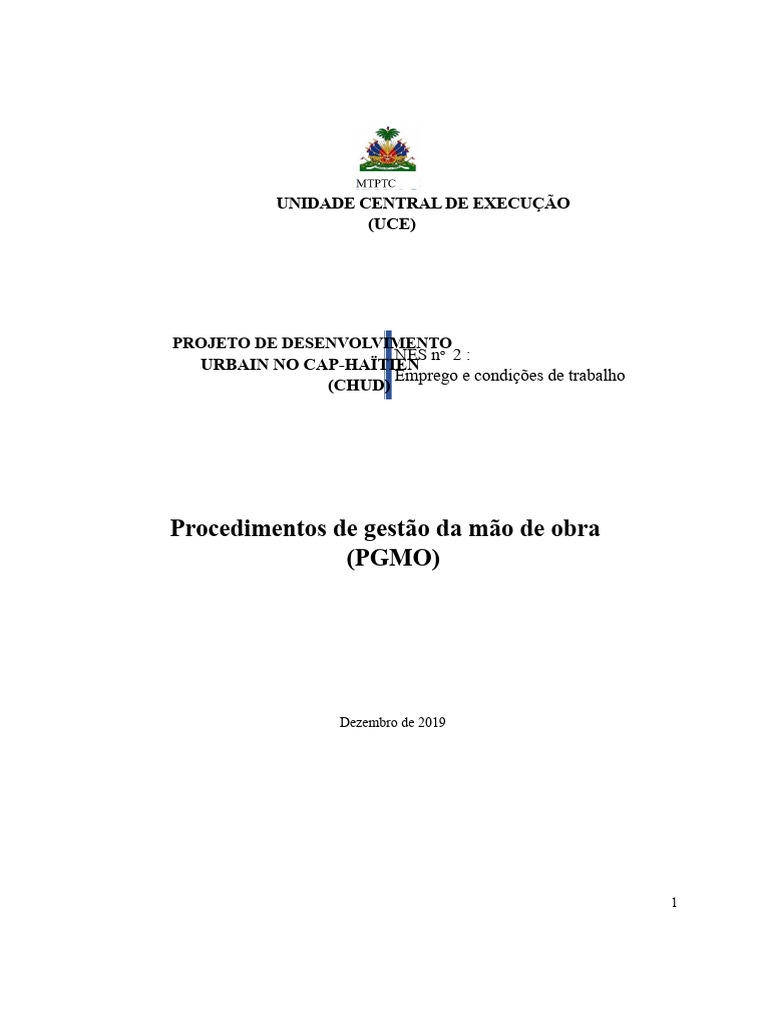 Gestão da Mão de Obra no Projeto CHUD | PDF | Custo de vida | Hora extra