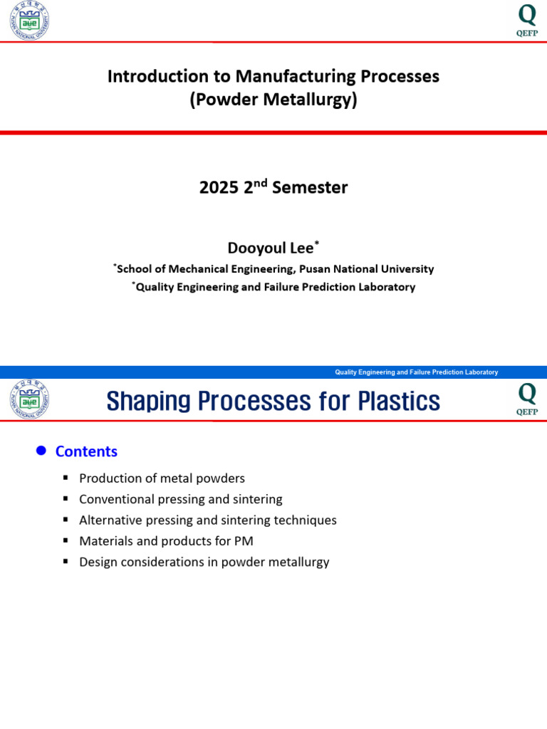 Powder Metallurgy Manufacturing Processes | PDF | Sintering | Building ...