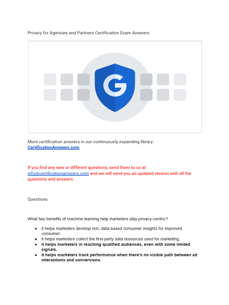 Privacy-Centric Marketing Exam Answers | PDF | Http Cookie | Privacy