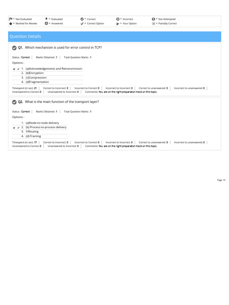 Quiz 2 computer network | PDF | Transmission Control Protocol ...