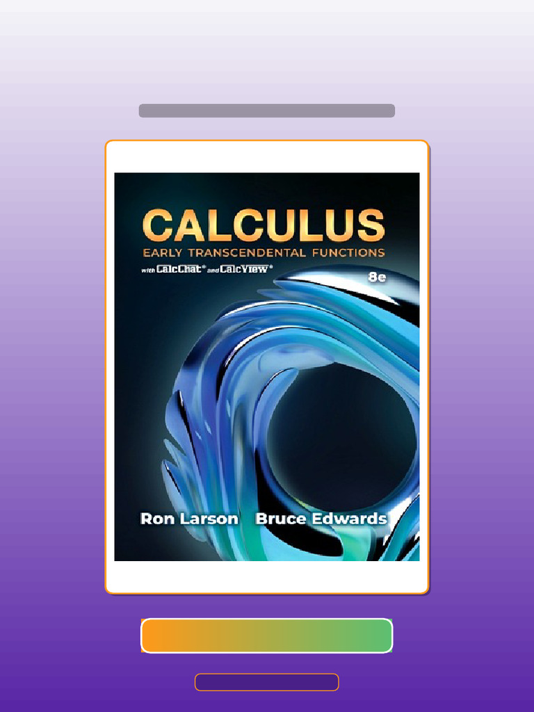 Test Bank for Calculus Early Transcendental Functions 8th Edition ...