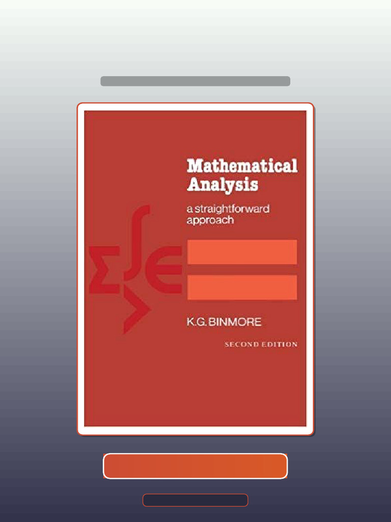 Mathematical Analysis A Straightforward Approach 2nd Edition Ebook and ...
