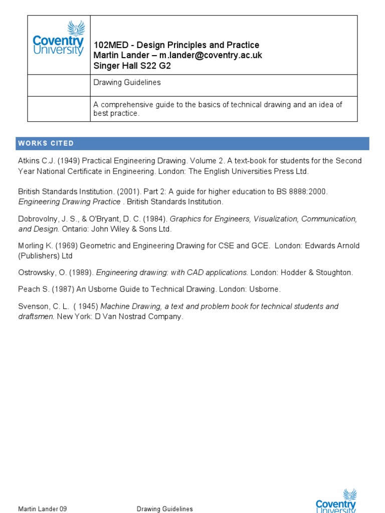 Technical Drawing Guide | PDF | Technical Drawing | Science Technology ...