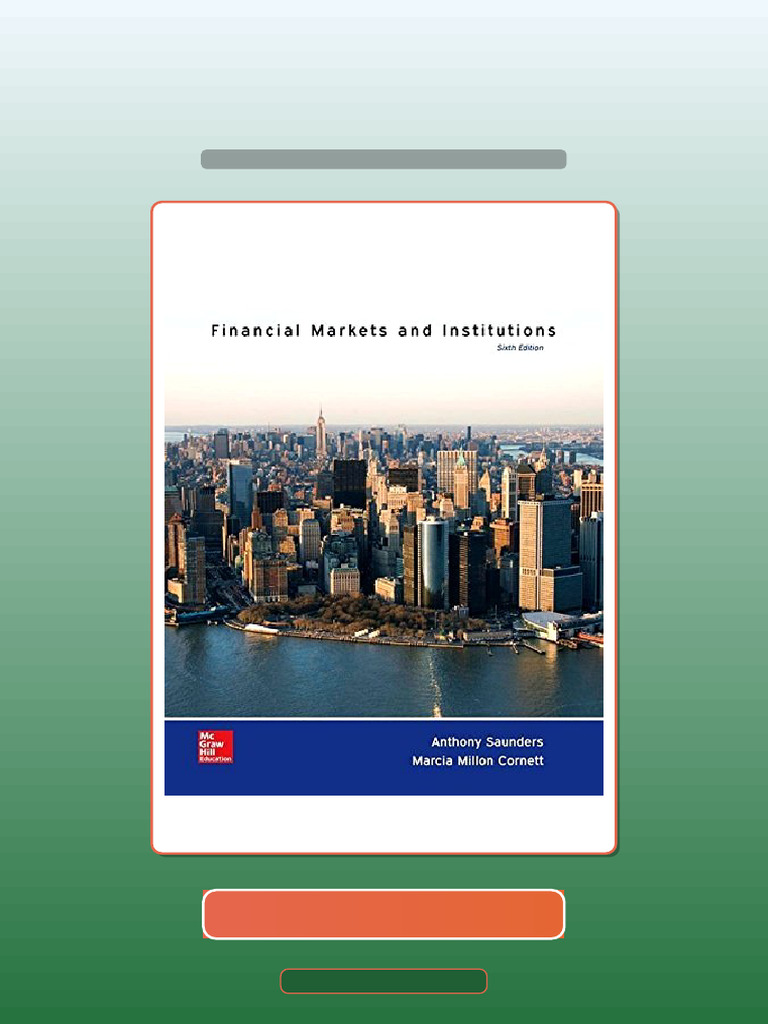 Test Bank of Financial Markets and Institutions Saunders 6th Edition ...