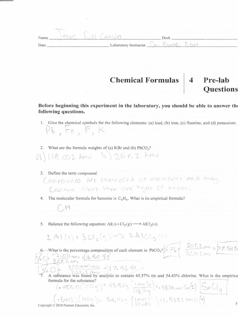 Chem1111 Lab4 | PDF